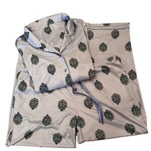 Flora Nikrooz Light Purple and Medallion Print Pajamas Set Size XL